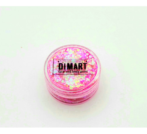 Гель-блестки DIMART ''Розовый Взрыв'' 5мл №9